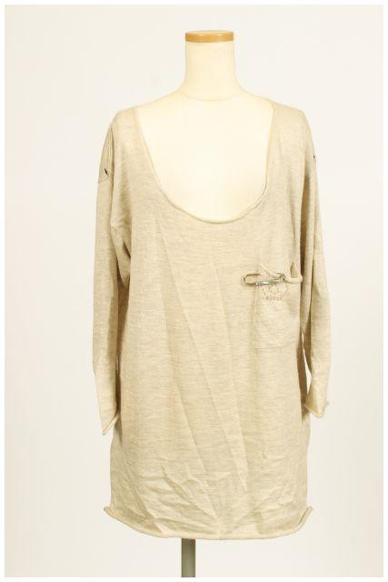 信頼も厚い 中古】クイーン&ベル U 長袖 ニット カットソー QUEENE&BELLE ニット+セーター