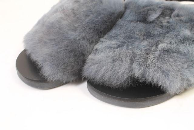 未使用☆ファビオルスコーニ ラビットファー サンダル 中古】ファビオルスコーニ FABIO RUSCONI サンダル ラビット