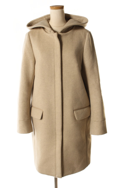 【中古】イエナ IENA 17AW コート フード コクーン 二重織り 36 ベージュ 17-020-900-9002-3-0 /TK レディースの通販は 10,560円