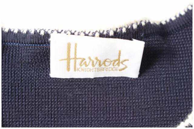 中古】ハロッズ Harrods コットンニットカーディガン /fy0406