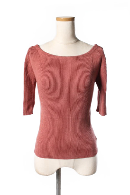 中古 スナイデル Snidel 17ss バックリボン リブ ニット プル ピンク系 Ako0409 レディースの通販はau Pay マーケット ブランド古着のベクトル