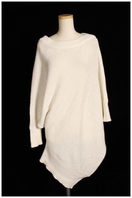 中古】エブール ebure 17SS セーター ニット 長袖 変形 白 ホワイト /fy0412 レディースの通販はau PAY マーケット -  ブランド古着のベクトル