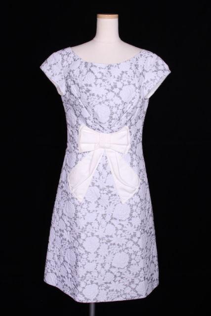 中古 ルイヴィトン Louis Vuitton ワンピース フレンチスリーブ リボン 花柄 ミニ コットン 36 白 ホワイト O0422の通販はau Pay マーケット ブランド古着のベクトル