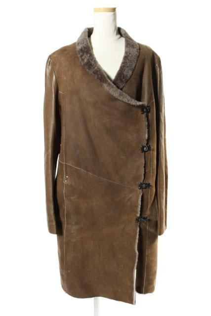 中古】カールドノヒュー KARL DONOGHUE コート レザー ムートン