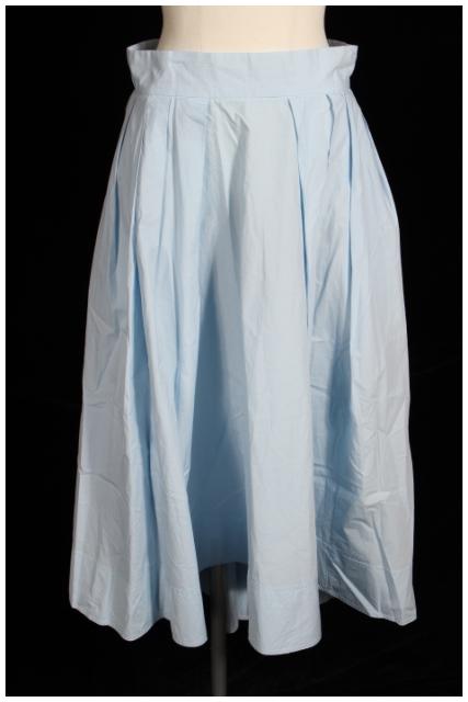 【中古】マディソンブルー MADISONBLUE 17SS TUCK VOLUME SKIRT スカート ロング フレア ボリューム タック 2 青 ブルーの通販は