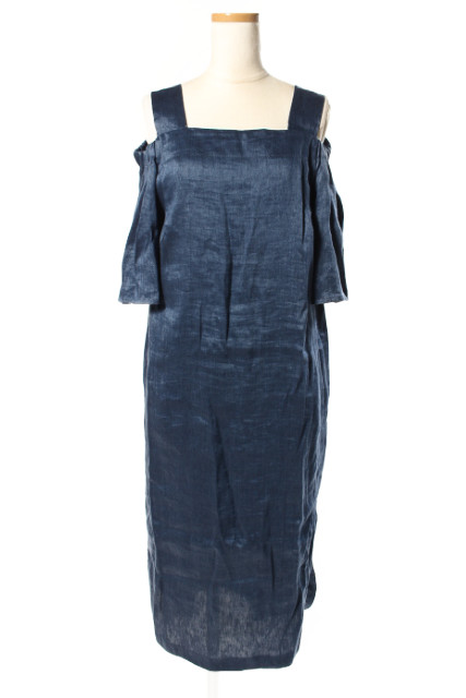 中古】アドーア ADORE 17SS ワンピース ロング シャンブレー デニム  