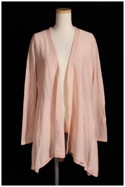 【中古】ルネ Rene カーディガン ニット 羽織り ロング 長袖 コットン 36 ピンク /fy0504 レディースの通販は 10,200円