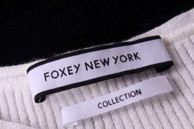 中古】フォクシーニューヨーク FOXEY NEW YORK ニット カットソー 五分袖 シルク混 36633 38 白 ホワイト  /yt0427の通販はau PAY マーケット - ブランド古着のベクトル