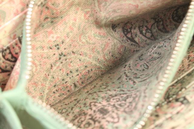 極美品☆シーバイクロエ☆二つ折り長財布 レザー グリーン系 中古】シーバイクロエ SEE BY CHLOE 二つ折り 長財布 緑