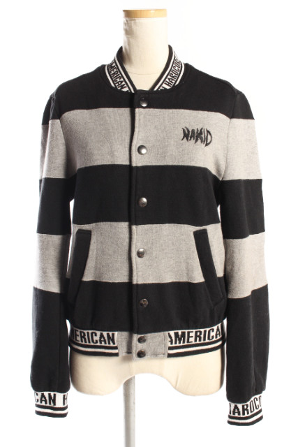 中古 ネイキッドバイジーブイジーブイ Nakid By G V G V ボーダー スウェット ブルゾン Ahm0508 レディースの通販はau Pay マーケット ブランド古着のベクトル