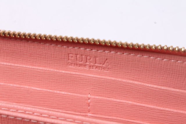 【中古】フルラ FURLA 長財布 バビロン ラウンドジップ レザー ピンク /nn0508 レディース｜au PAY マーケット