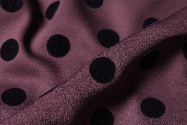 中古 グレースコンチネンタル Grace Continental 17aw ワンピース ひざ丈 七分袖 フロッキードット 36 紫 パープルの通販はau Pay マーケット ブランド古着のベクトル