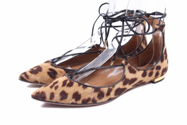 中古】アクアズーラ AQUAZZURA パンプス ヒョウ柄 アニマル レオパード レースアップ 37 ベージュ /kk0520 レディースの通販はau  PAY マーケット - ブランド古着のベクトル | au PAY マーケット－通販サイト