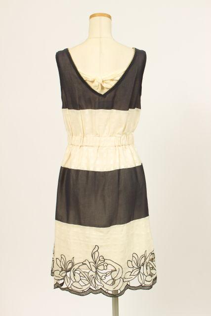 中古 ランゲージ Language カットワーク刺繍 ボーダー ワンピース Hn0528 レディースの通販はau Pay マーケット ブランド古着のベクトル