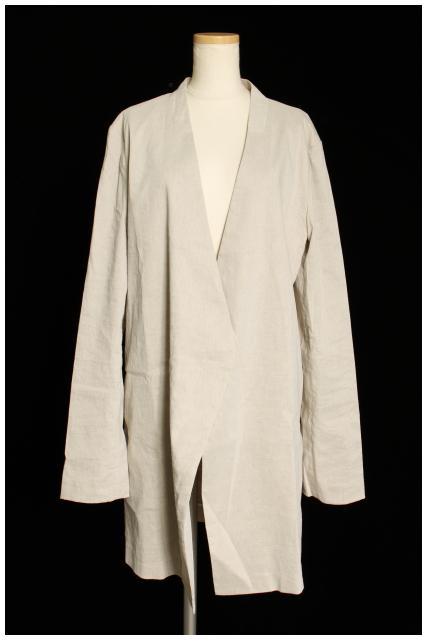 【中古】セオリー theory 17SS WINOLA ジャケット ノーカラー リネン 麻 8 ベージュ /tk0528 レディースの通販は