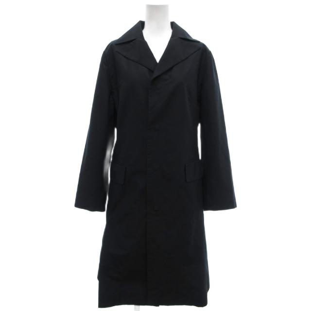【中古】フォクシー ブティック FOXEY BOUTIQUE チェスターコート シルク F 薄手 マグネットボタン サイドプリーツ