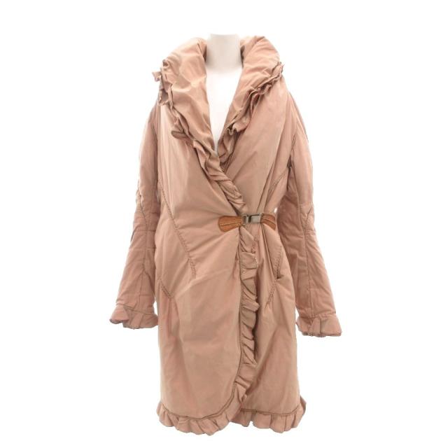 中古】エルマノシェルビーノ ERMANNO SCERVINO ダウンコート 42 ピンク
