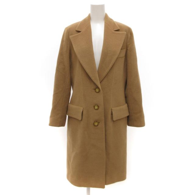 【中古】ヴァレンティノ ヴァレンチノ VALENTINO BOUTIQUE ヴィンテージ チェスターコート キャメル ロング 6