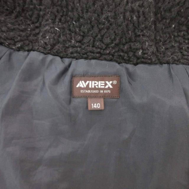 【中古】アヴィレックス AVIREX N-3Bジャケット ミリタリー モッズコート ナイロン フード付き フェイクファー_4
