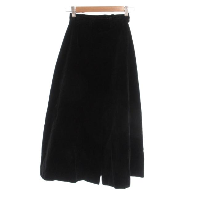 【中古】フェンディ FENDI 365 ヴィンテージ ベロア ロングスカート 黒 ブラック /UO ■ECG004 レディース 【中古】フェンディ FENDI 365 ヴィンテージ ベロア ロングスカート 黒 ブラック /UO ■ECG004 レディース