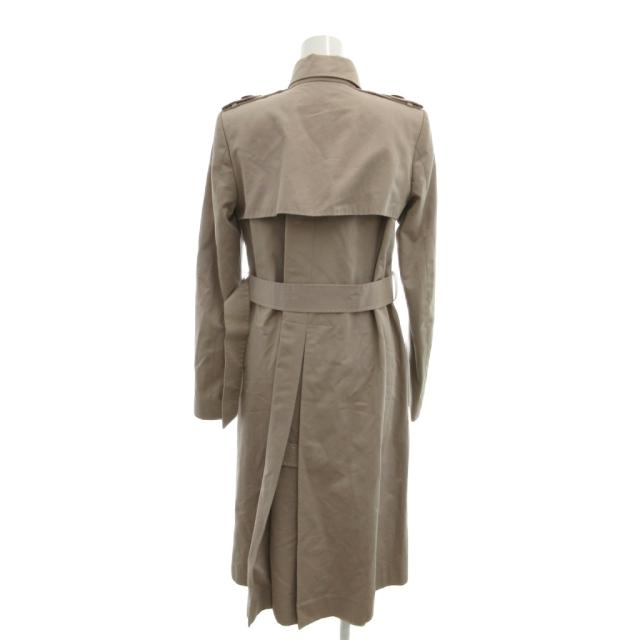 【中古】クロエ CHLOE トレンチコート 34 ロング丈 エポレット ベルト付き ネックベルト ベージュ /YF ■ECG006_1