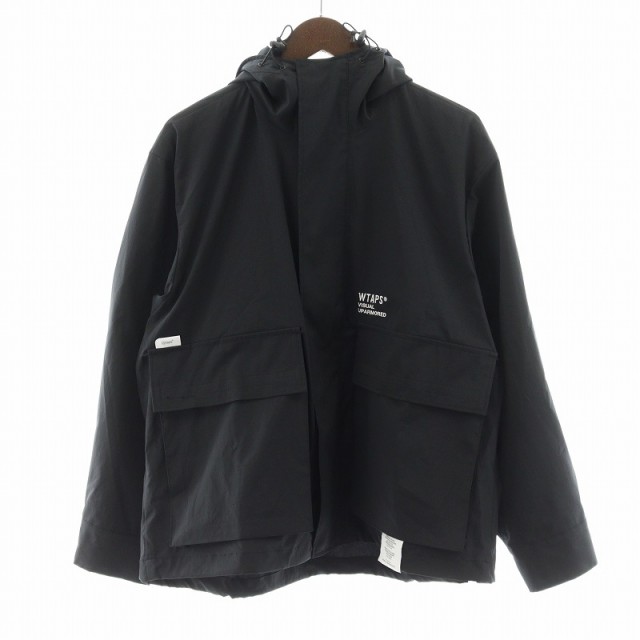 【中古】ダブルタップス WTAPS 22AW PLATEAU / LS / POLY. TAFFETA. FORTLESS ジャケット 01 黒 222WVDT-SHM02