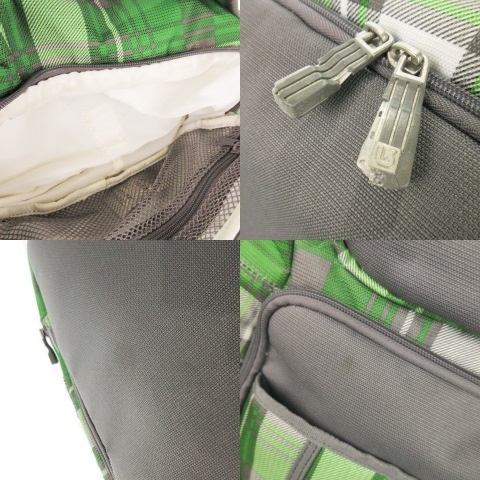 BURTON - バートン バックパック キャリー 2way 二輪 ポーチ付き スノーボード 緑 中古】バートン BURTON リュック バックパック キャリーバッグ
