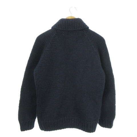 【中古】ネイバーフッド NEIGHBORHOOD × カナタ KANATA カウチン ニット セーター ジャケット ウール M 紺 ネイビーの通販は