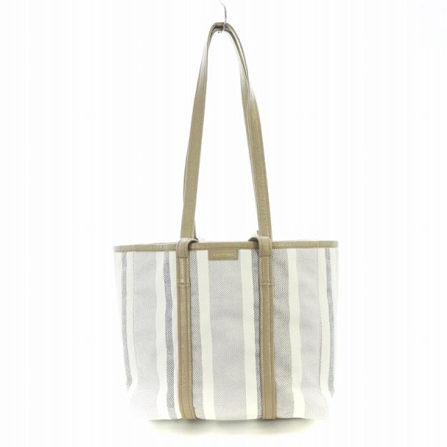 BALENCIAGA バルベス ミディアム レザートートバッグ ボーダー BALENCIAGA バルベス ミディアム レザートートバッグ ボーダー