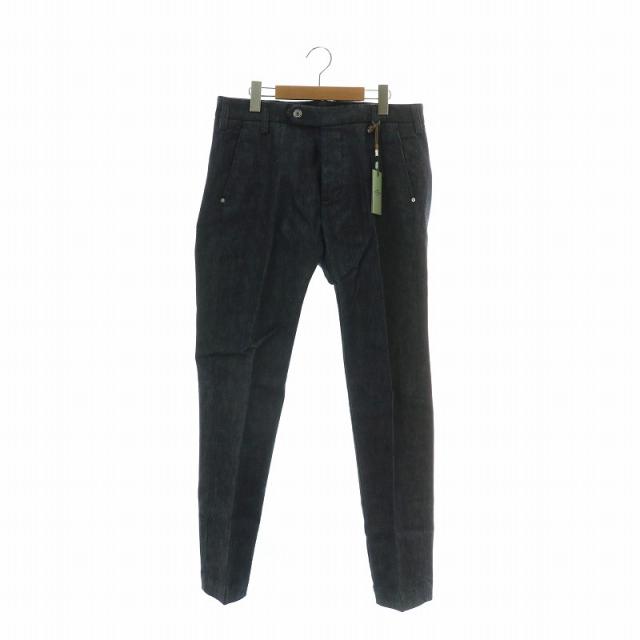 【中古】未使用品 アントレアミ ENTRE AMIS デニムパンツ ジーンズ ストレート ボタンフライ 34/48 L インディゴ 紺の通販は