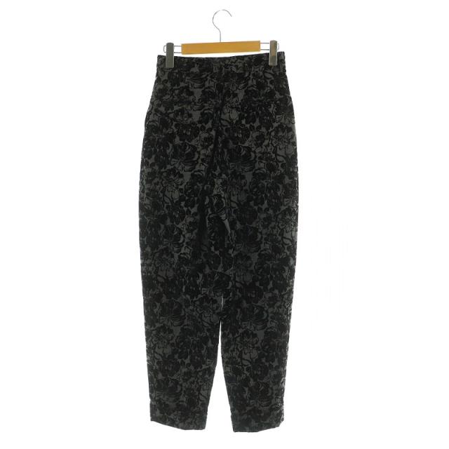 中古】未使用品 トーガ TOGA ウールパンツ タック テーパード 花柄