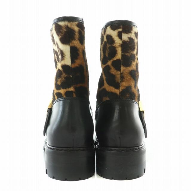 ジュゼッペザノッティ 厚底 ヒール ブーティー 本革 ゴールド スタッズ