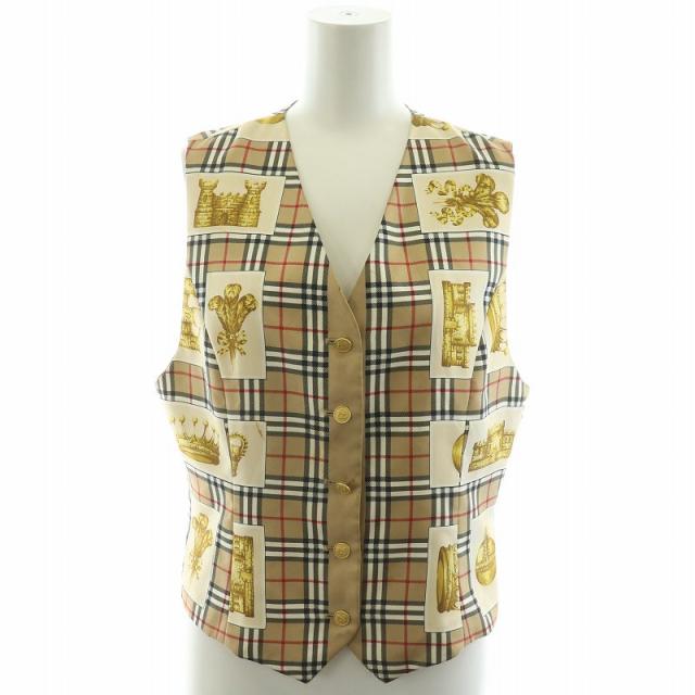 ヴィンテージ バーバリーズ ノバチェック柄 金ボタン トレンチコート