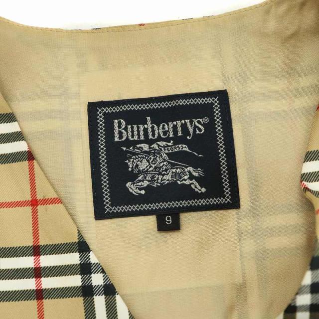 バーバリー ヴィンテージ ベスト ジレ チェック 金ボタン