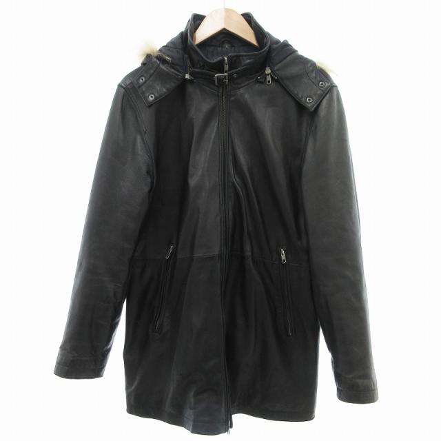 ムートンジャケット B3 ブラック レザー WIND ARMOR 本革 Wind Armor ブラック レザージャケット 本革 B-3 フライトジャケット