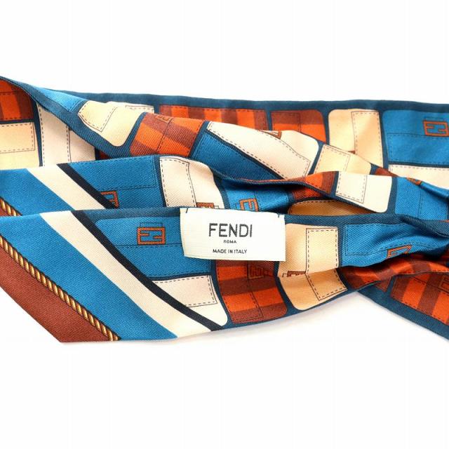 フェンディ ラッピー スカーフ 総柄 青 ブルー 楽天市場】FENDI  