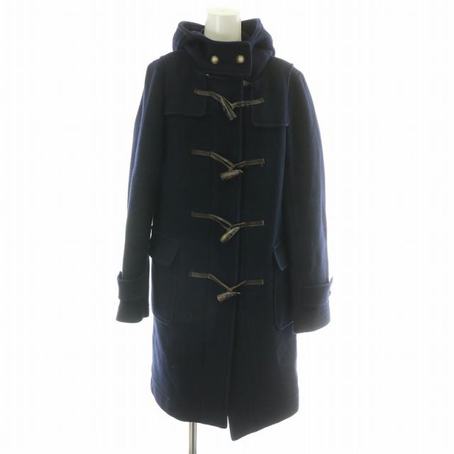 マッキントッシュ ロングダッフル 38 ネイビー パイルダッフルコート