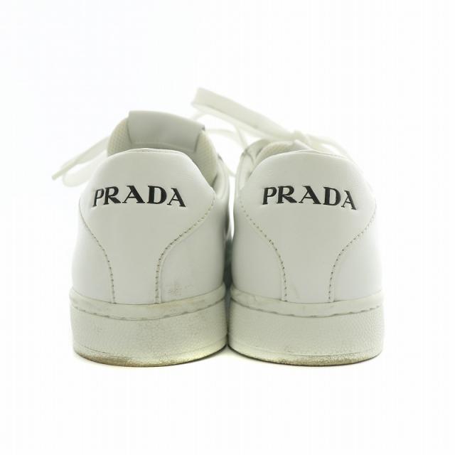 中古】プラダ PRADA スニーカー レザー ローカット ロゴ 36 23cm