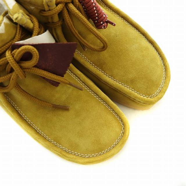 【中古】クラークス clarks ワラビー Wallabee ブーツ モカシン ステッチ ロゴ スエード ラウンドトゥ US9.5 27.5cm