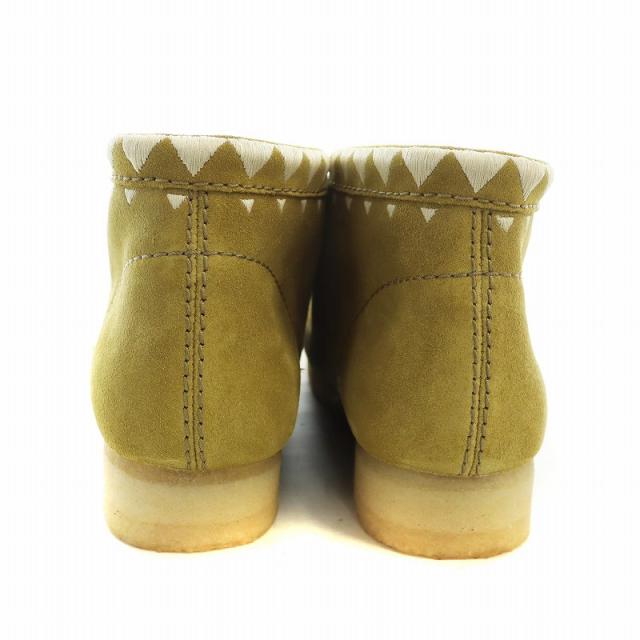 【中古】クラークス clarks ワラビー Wallabee ブーツ モカシン ステッチ ロゴ スエード ラウンドトゥ US9.5 27.5cm
