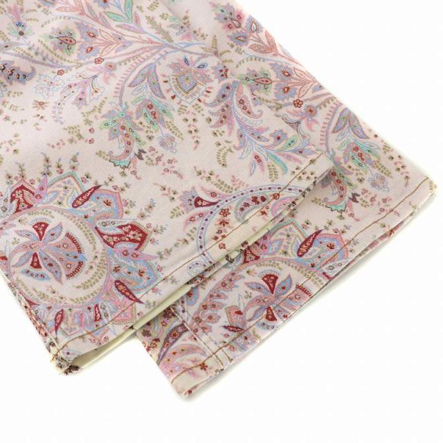 中古】エトロ ETRO デニムパンツ ジーンズ フレア ペイズリー柄 総柄  