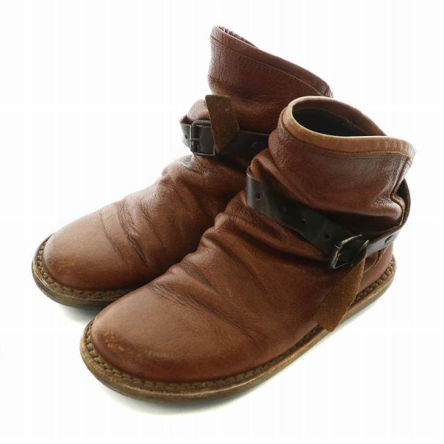 中古】トリッペン trippen ボム BOMB ショートブーツ レザー ベルト 36