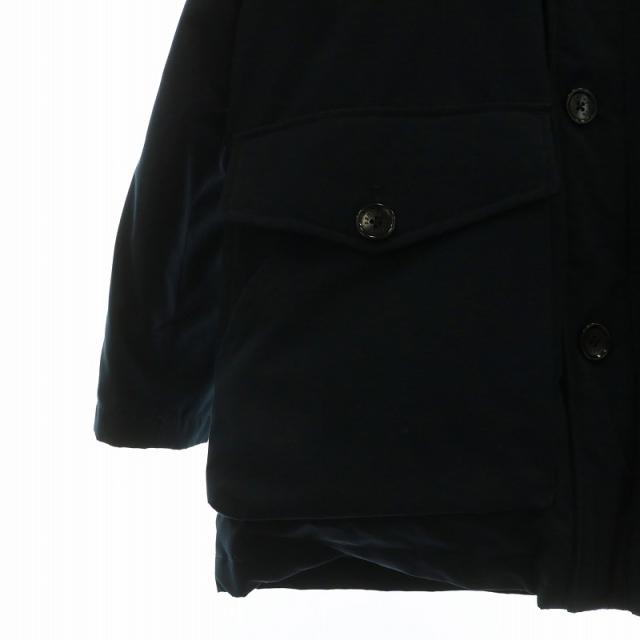 ダントン ダウンジャケット ラクーンファー フード ブラック 38 M