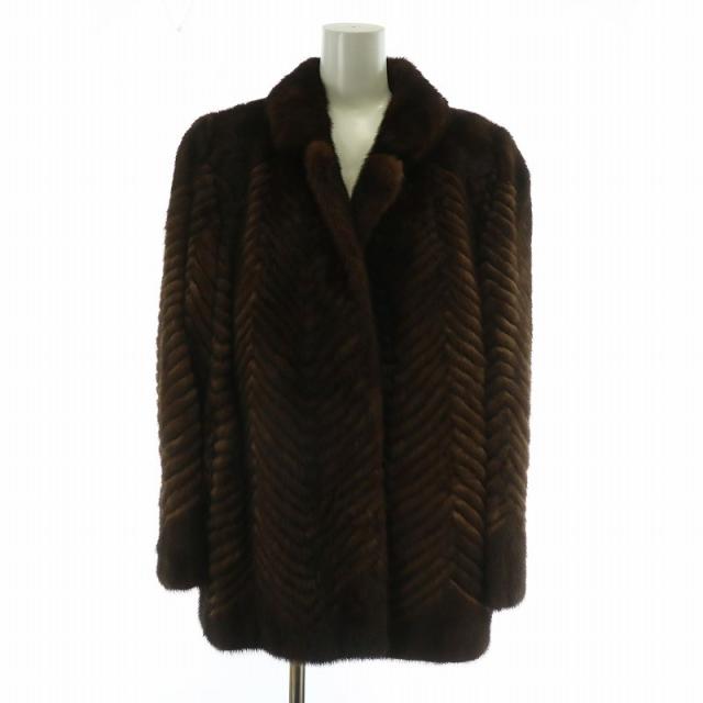 ROTINY 6号 ロングファーコート ブラウン ROTINY 6号 ロングファーコート ブラウン 最高級】ロティニー ROTINY