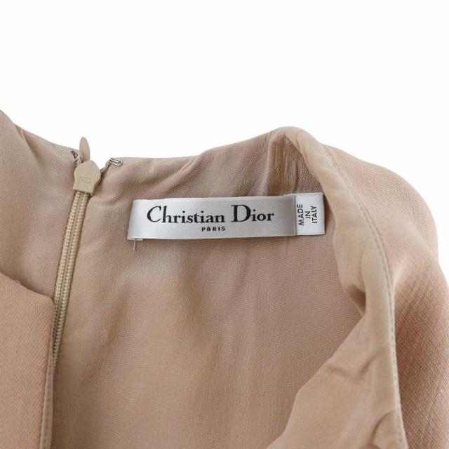 【中古】クリスチャンディオール 20年製 ワンピース ひざ丈 半袖 ウール 絹 シルク 38 M ピンク 011R61A1166 中古】クリスチャンディオール 20年製 ワンピース ひざ丈 半袖 ウール