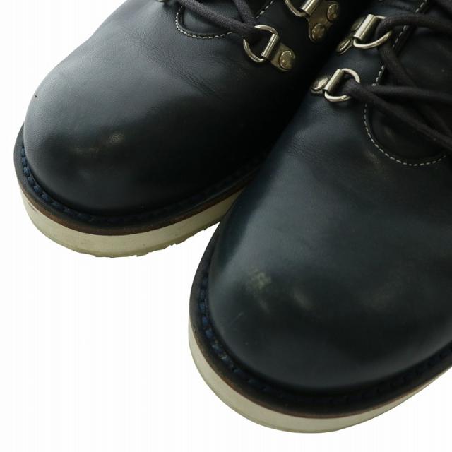 グッチ GUCCI トレッキングシューズ ブーツ レザー ショート チェック