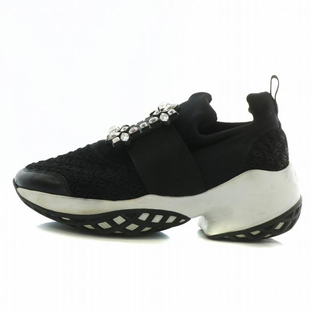 中古】ロジェヴィヴィエ ROGER VIVIER ストラスバックルスニーカー