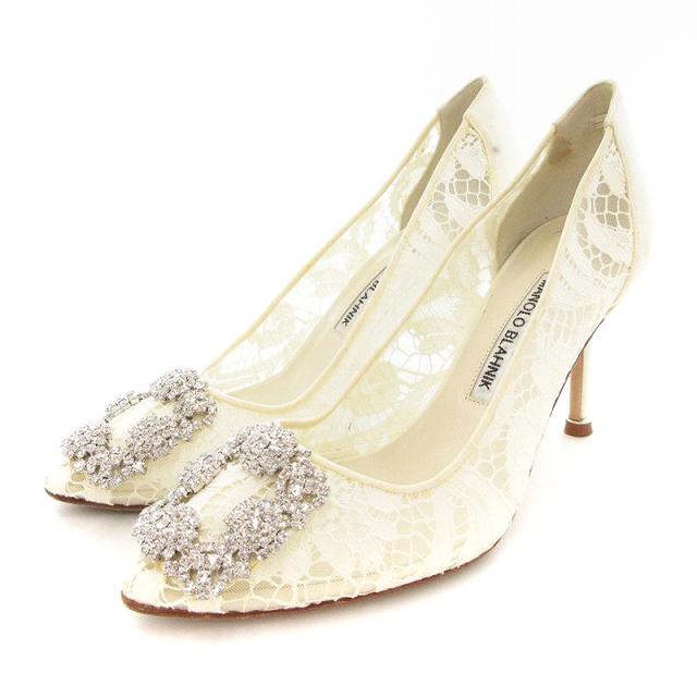 本日限定！Manolo Blahnik 白レース ハンギシ　35 美品！最終値下 マノロ ブラニク＞初となるブライダルフェアを9月20日（土）よりGINZA