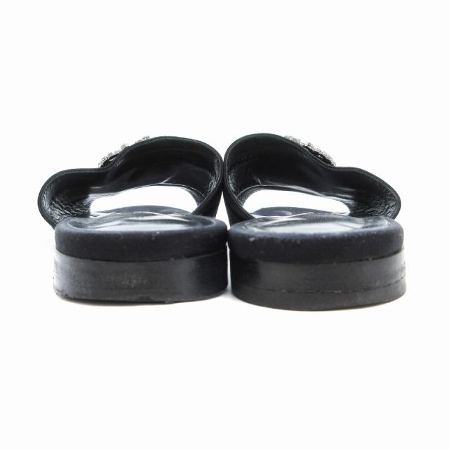 マノロブラニク MANOLO BLAHNIK サンダル シューズ ハンギシ 36 黒