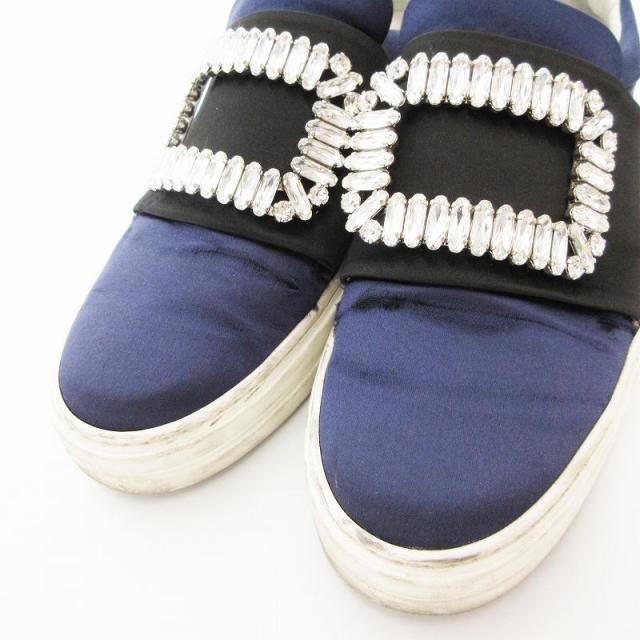 ロジェヴィヴィエ、未使用ネイビー37 中古・古着通販】Roger Vivier (ロジェ ヴィヴィエ) エナメル